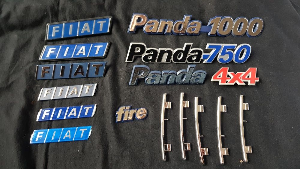 PANDA Fiat emblemas logos simbolos legendas novos