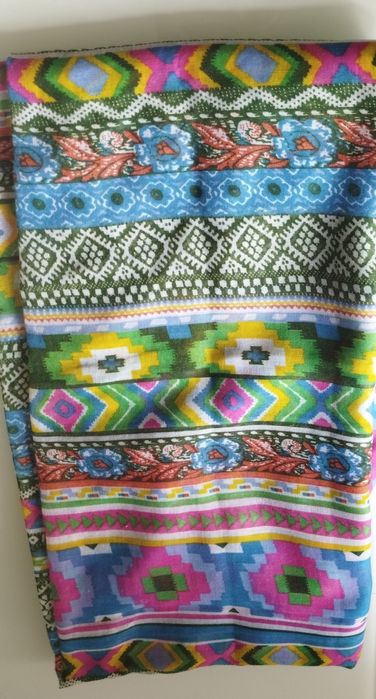 Lenço algodão multicolor