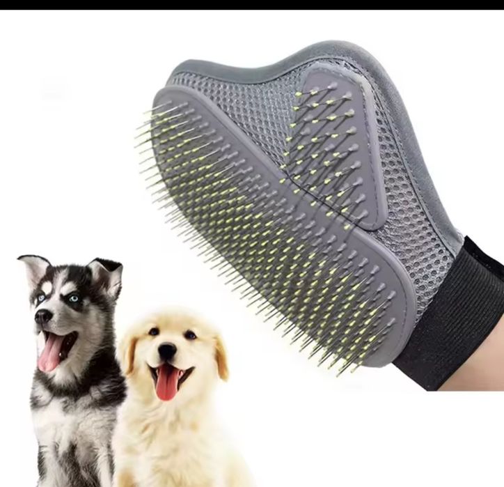 Рукавичка Щітка для вичісування шерсті довгошерстних собак, котів ,пух