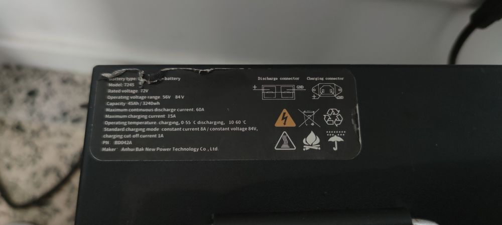 Bateria de Lítio para scooters elétrica