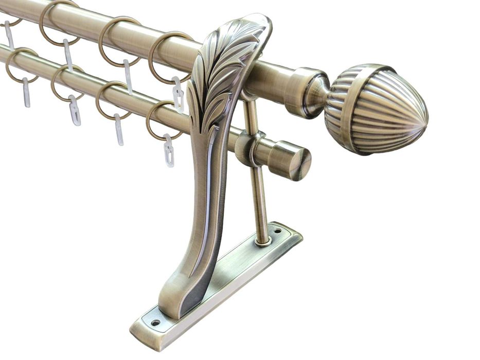 Карниз до штор металевий 25/19мм ретро Люксор антик 2,40м