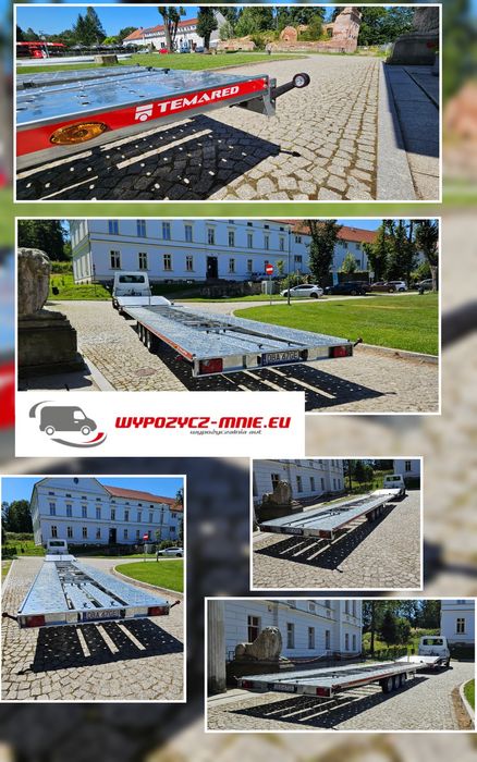 PRZYCZEPA 8 m !!! Na 2 auta. DMC 3500