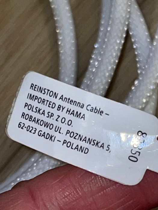 Kabel do anteny tv 3 m nowy