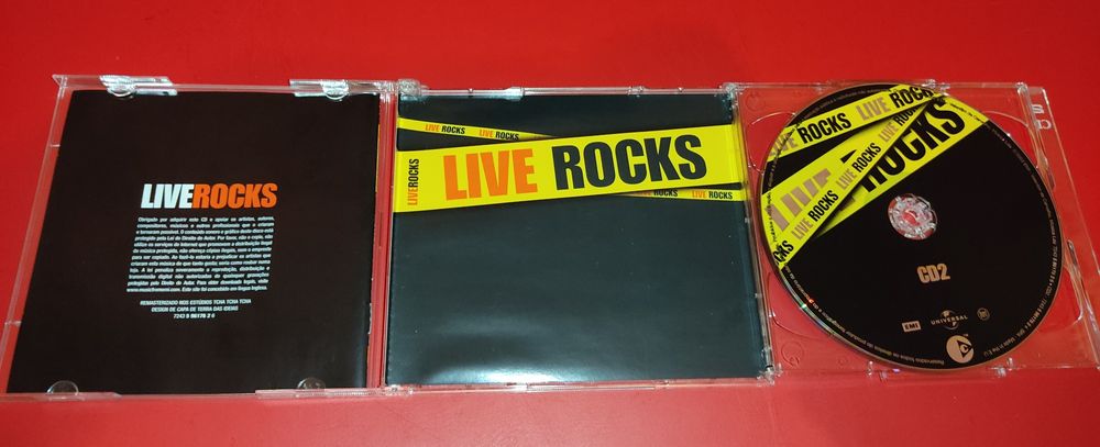 CD - Live Rocks - vários artistas 2cds