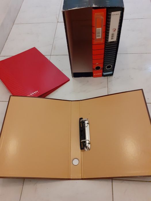 Conjunto de 4 × arquivadores/docier com caixa de alojamento como novo*