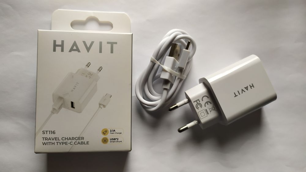 Зарядное устройство для телефона с кабелем type-C