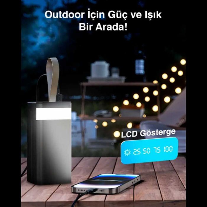 Power bank 7GO GPW-01 50000mAh PD22,2W+QC3.0 батарея быстрая зарядка