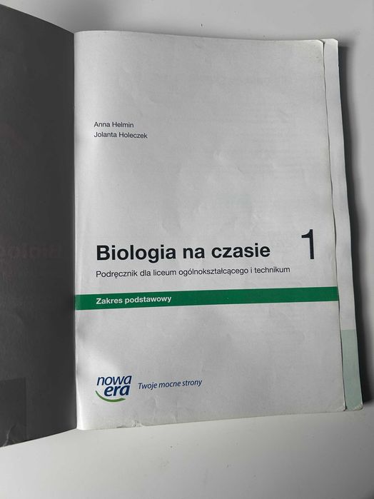 Biologia na czasie 1 (Nowa Era) — podręcznik do biologii