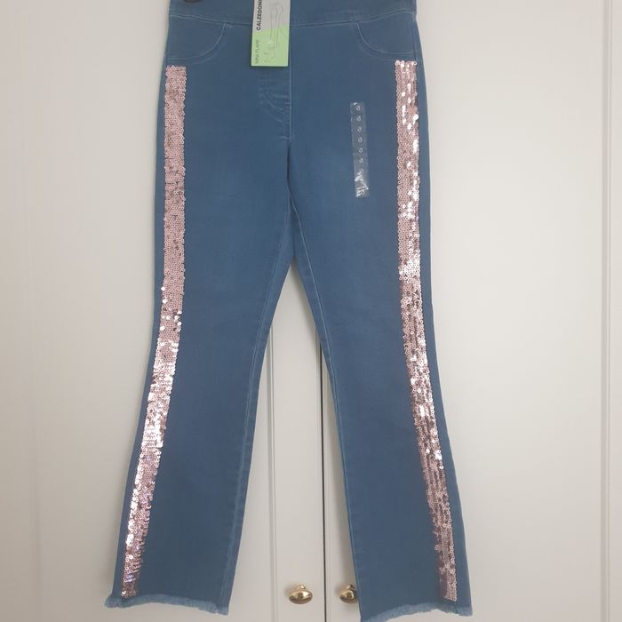 Jeansy Calzedonia S Nowe z metką cekiny
