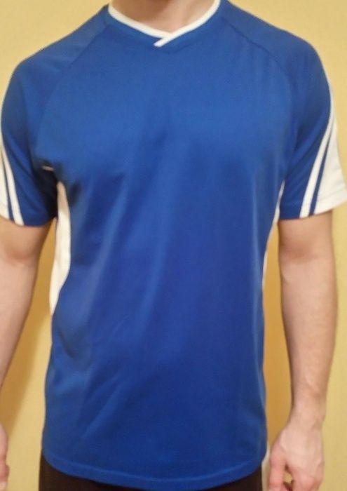 męska Meska sportowa koszulka niebieska M/L nowa