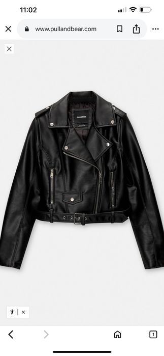 Ramoneska czarna  skórzana