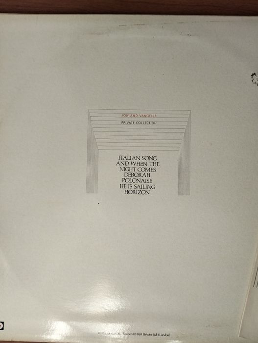 Disco de vinil LP Jon and Vangelis