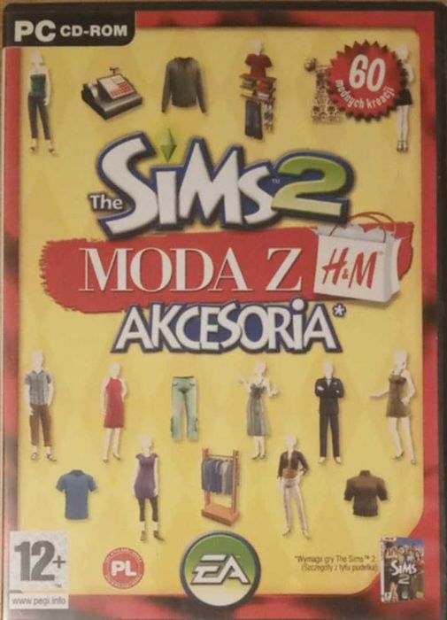 The Sims 2 Moda z H&M akcesoria gra na PC