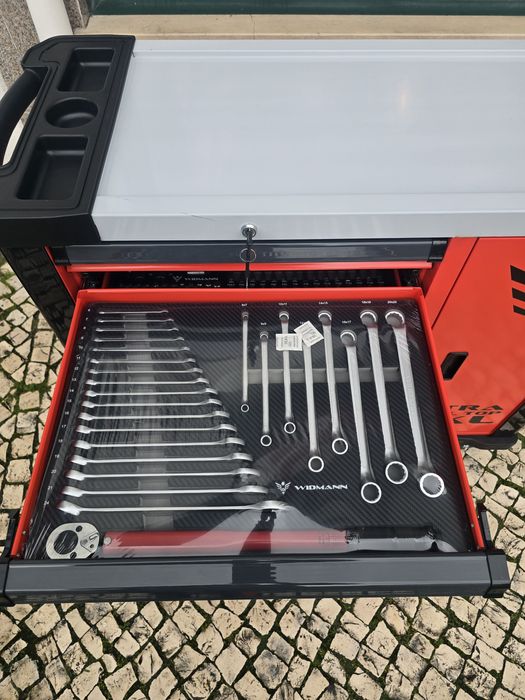 Carrinho de ferramentas 7 gavetas completas novo