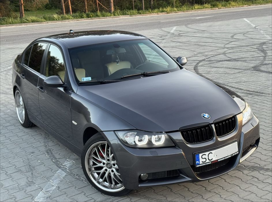 BMW e90 2.0 diesel M47 320d, M-PAKIET felgi Voltec T6 skóry indywidual Sportsitze, Ceramika czujniki przod tyl duza nawigacja seria 3 sedan