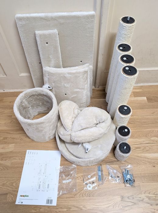 Penelope Drapak dla Kota Beżowy 55x40x116cm Średniej Wielkości