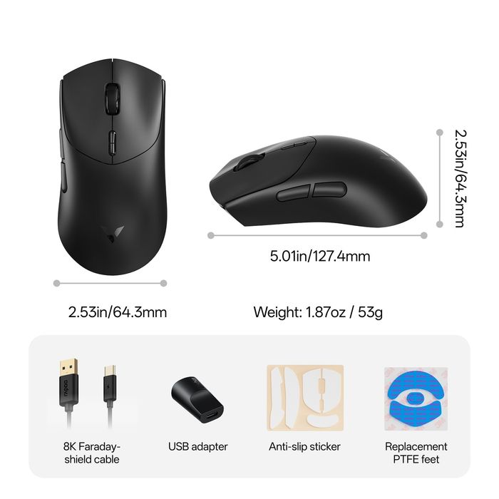Rapoo VT7 MAX 8k Black