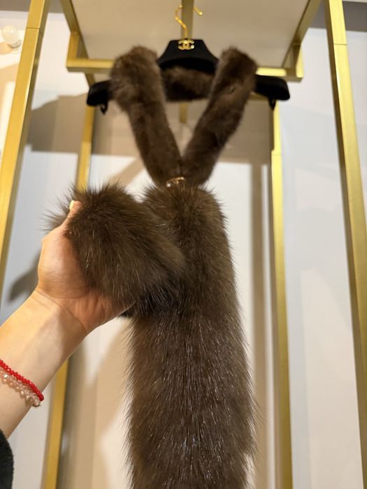 Шарф з соболя з сивиною