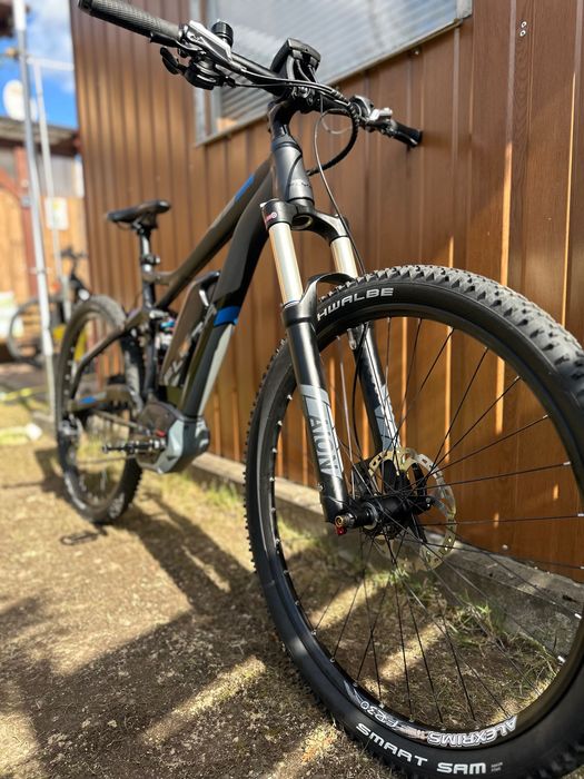 Flyer e-MTB / e-rower górski Bosch Performance Line CX • 783 km • stan bdb • M 46cm + 2 baterie