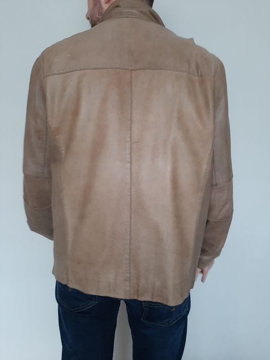 Kurtka skórzana męska, rozmiar L firmy Ochnik