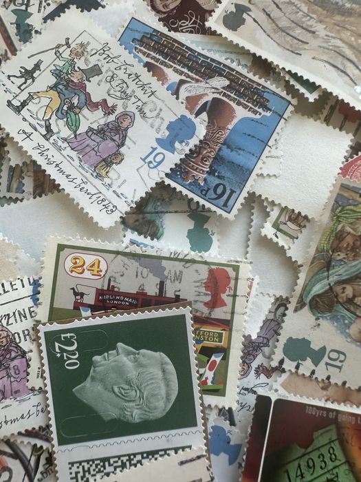 Lote de 100 Selos Inglaterra - Todos diferentes