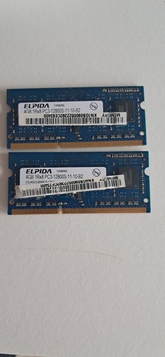 Memória Ram Elpida 8gb 1rx8 Pc3l-12800s 1600mhz