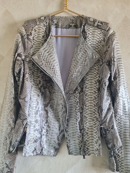 Куртка кожаная кожа питон
