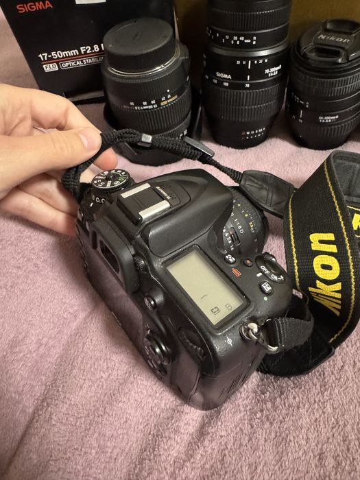 Nikon D7100 + обʼєктиви 50 17-70 18-55 70-300 55-200 фотоапарат