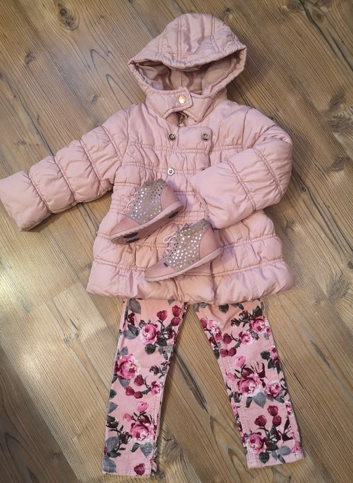 Buty skórzane ameko, kurtka next, spodnie H&M