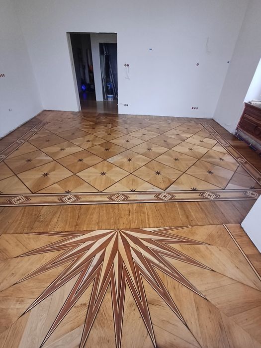Parkieciarz.Cyklinowanie bezpyłowe Wrocław  Renowacja schodów, układan