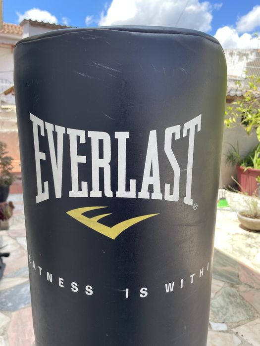 Saco de boxe / kickboxing everlast + ~100kg de areia