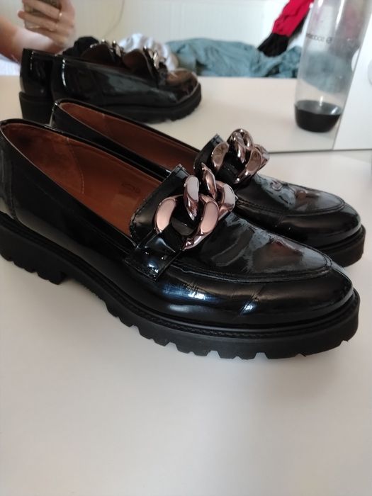 Skórzane mokasyny 40