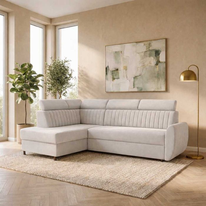 Narożnik SANTI MINI – Komfort | Funkcja spania | Podwójna Sprężyna |