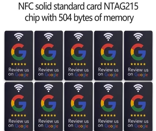 NFC програмовані картки Google Review