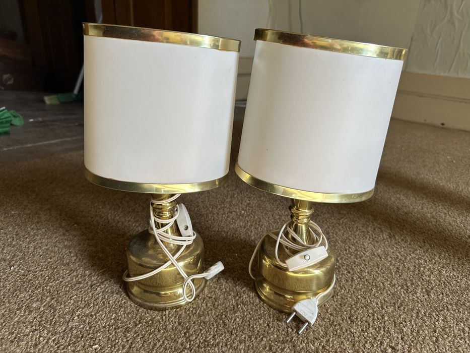 Conjunto se candeerios dourados