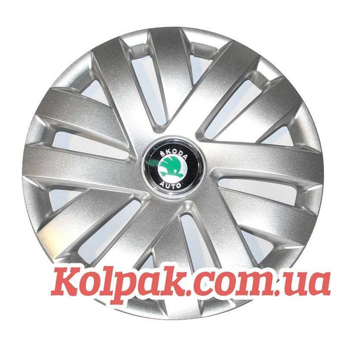 Колпаки на колёса SKODA ковпаки на колеса ШКОДА R15 під оригінал
