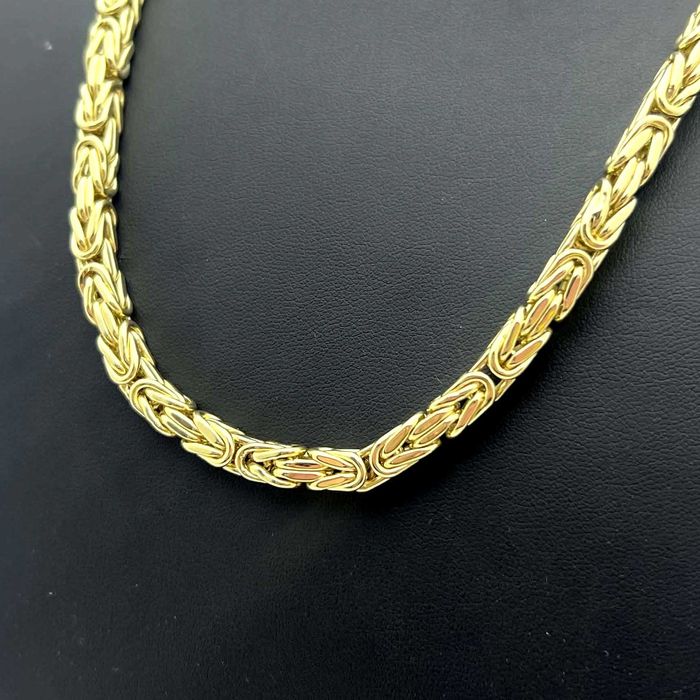 Nienoszony Złoty Łańcuch Królewski P585 40.02G 60CM