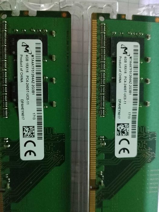 оперативная память ддр4 2400 4гб х2 планки (цена за обе)
