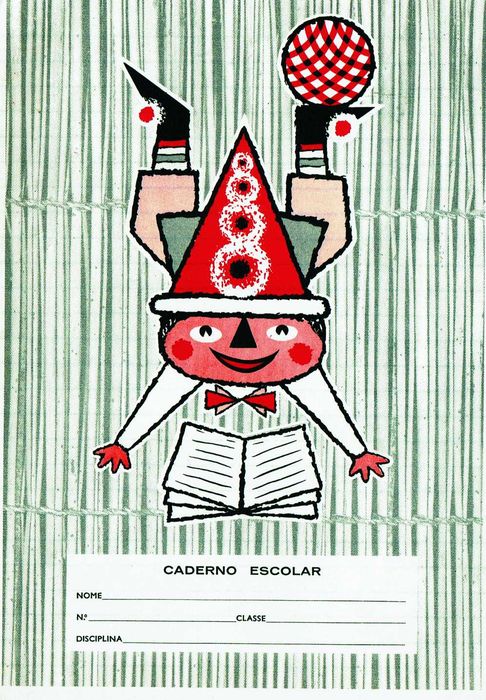 Caderno escolar antigo - anos 60 - Ambar - Porto