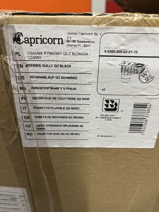 Osadnik rynnowy capricorn q3 czarny