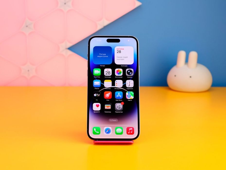Смартфон Apple iPhone 14 Pro Max 128GB Silver (172852) Б/У З ГАРАНТІЄЮ