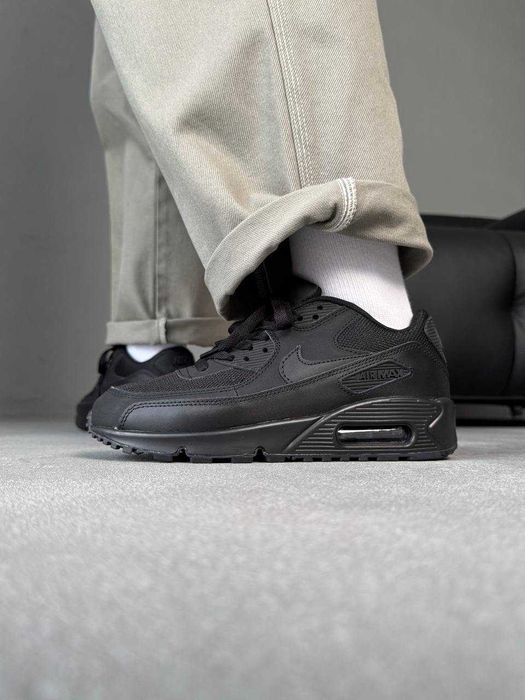 Кросівки Nike Air Max 90 Triple Black premium
