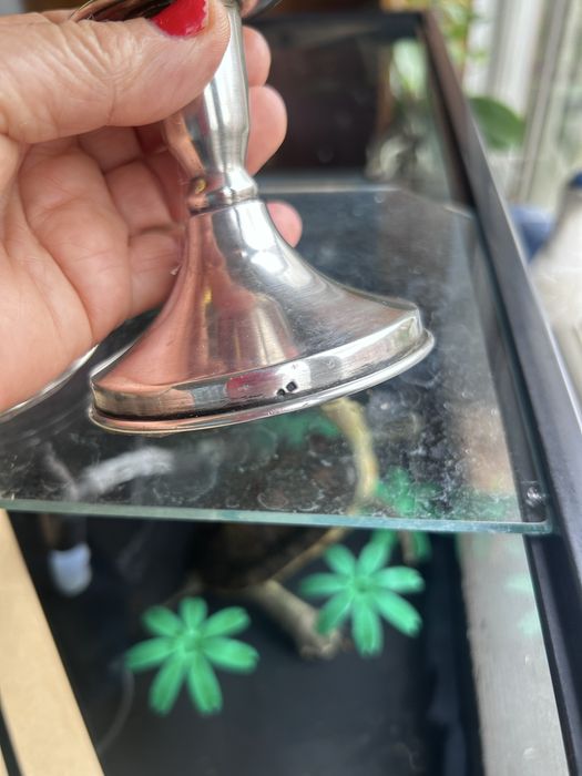 Dois casticais em prata e um solitario
