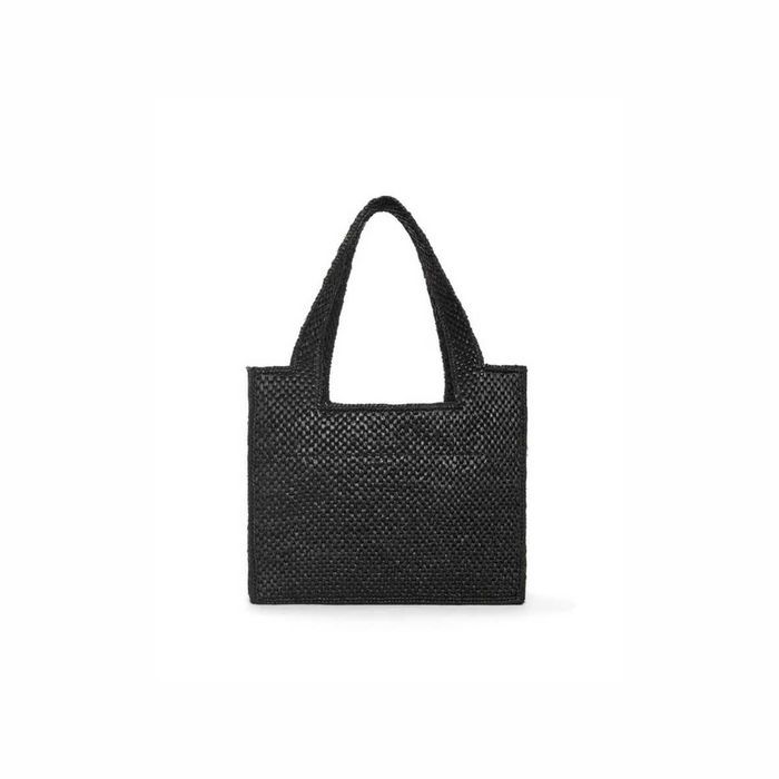 Сумка Medium Font Tote In Raffia Black