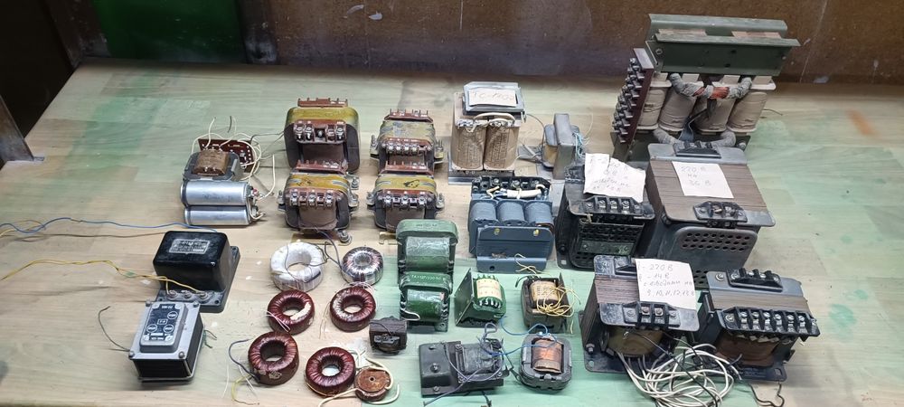 Трансформаторы ОСМ, мощный выпрямитель напряжения, дросселя, торы.