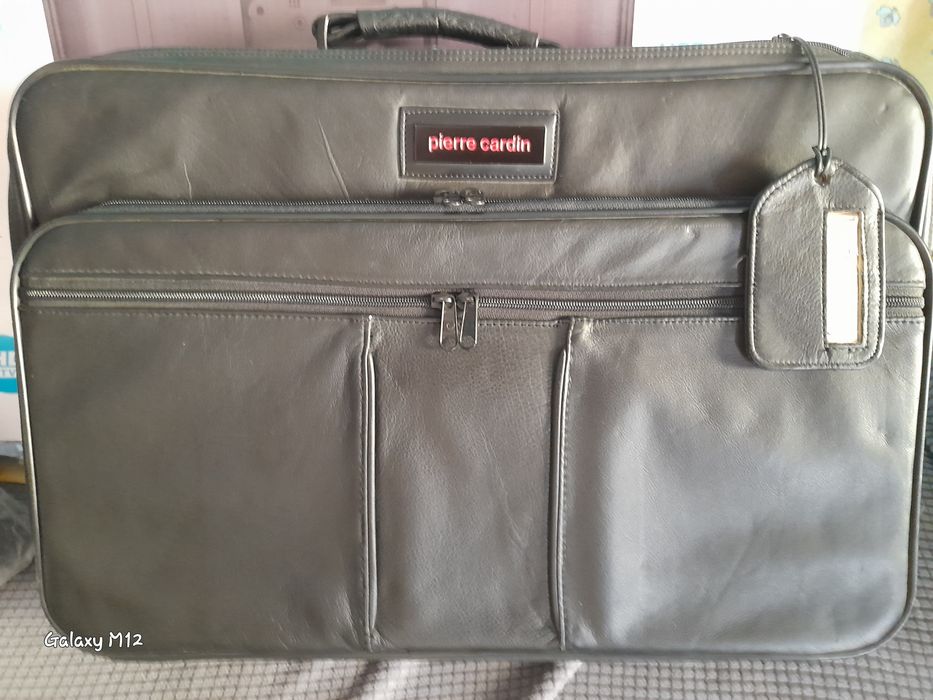 Mala executivo em pele Pierre Cardin