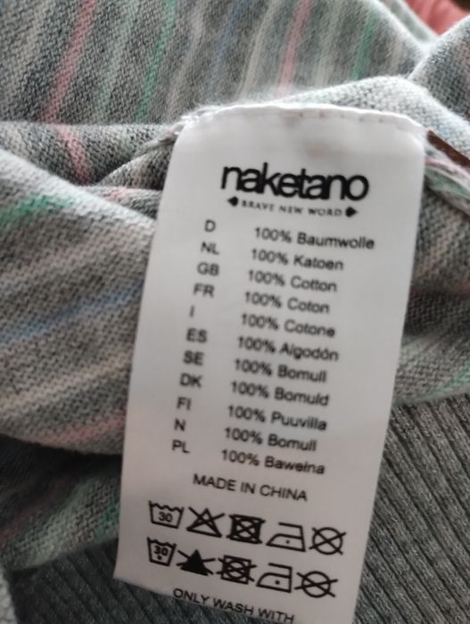 Sweter Nakatano  bawełniany xxl