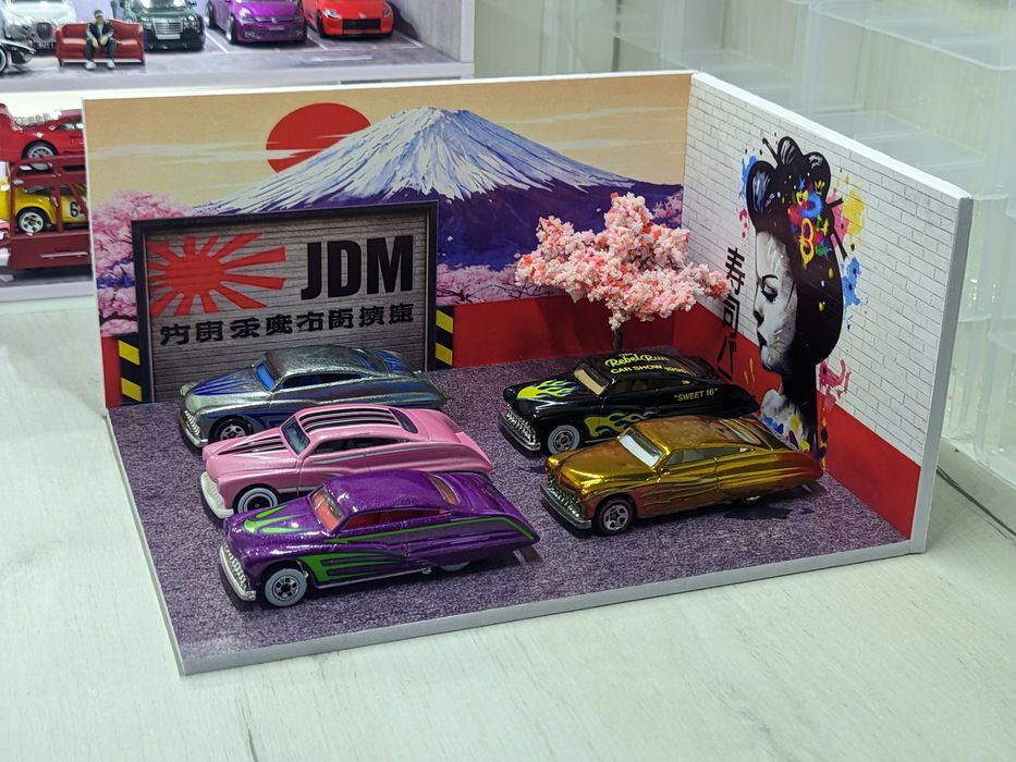Діорама масштабу 1:64 у стилі японського автоспорту JDM.