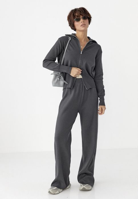 Трикотажний костюм з кардиганом та палаццо