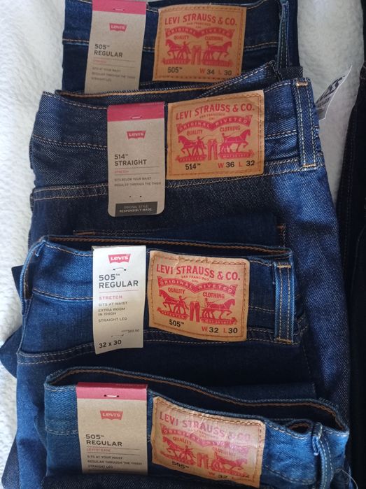Nowe spodnie jeansy Levi's Strauss oryginalne w najlepszej cenie